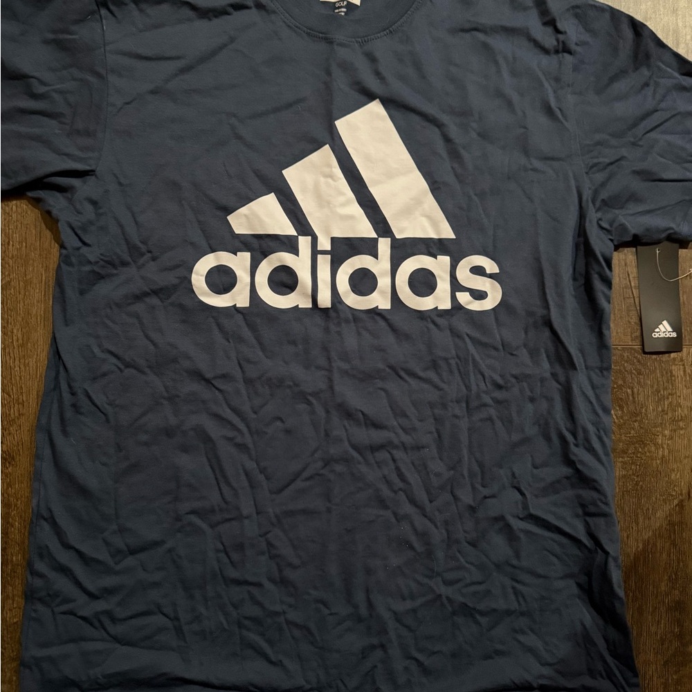 NWT Adidas Men's Blue T-Shirt Large